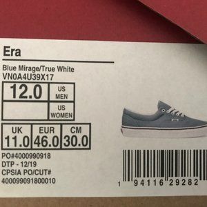 Men's Vans Size 12 Blue Sneaker
